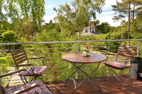 Balkon mit Grill